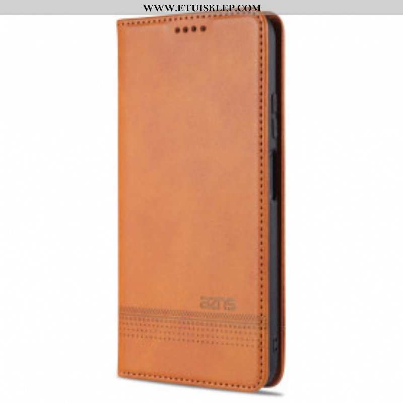 Etui Na Telefon do Xiaomi Redmi Note 10 Pro Etui Folio Stylizacja Skóry Azns